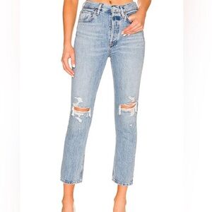 AGOLDE Riley Crop High Rise Straight A056B-1255 Size 25